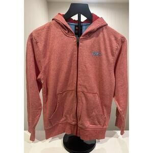 Nike Skateboard SB Red Heather Youth Small/8  Full Zip Hooded Sweatshirt Jacket